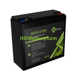 Batera de LiFePO4 PFS Energy 25.6V 15Ah | PFS-MK20-25V15Ah-C32